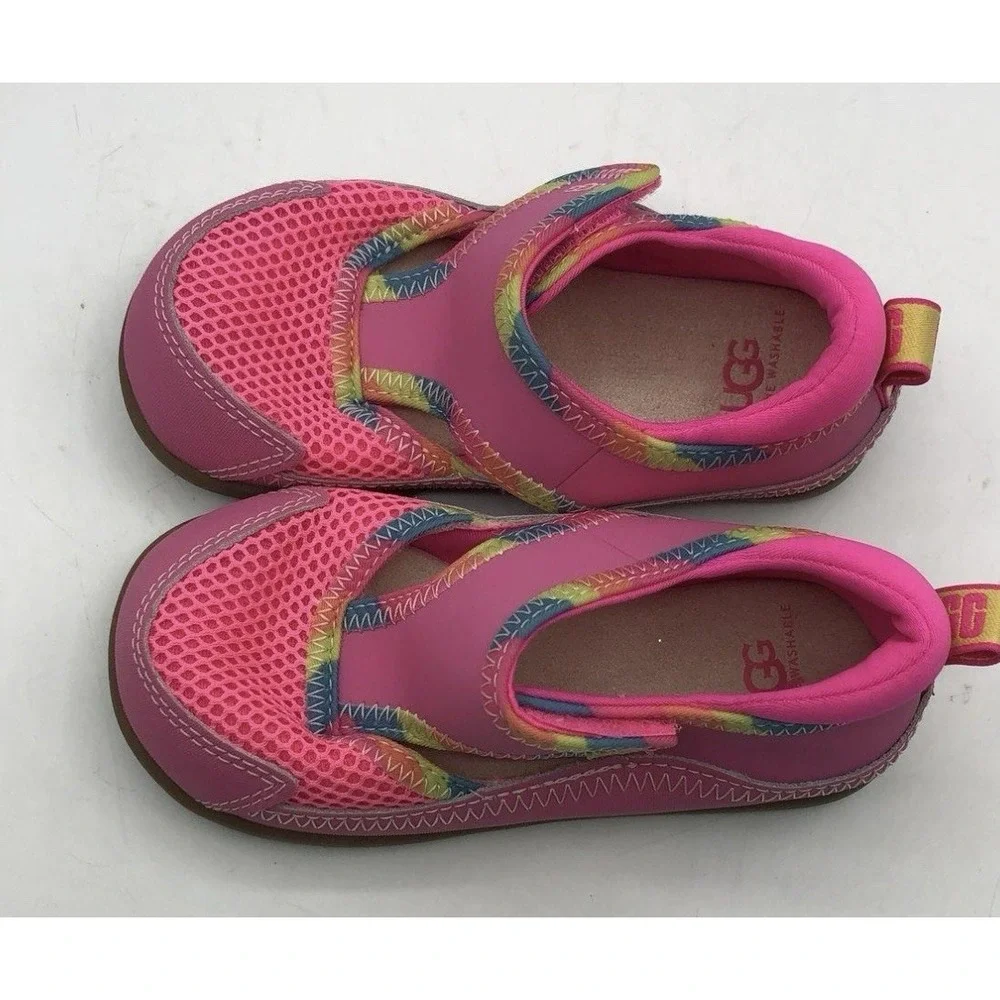 UGG Beach Slides Kids' Summer Slippers Sandals Size 10 Vacation Beach Shoes Pink